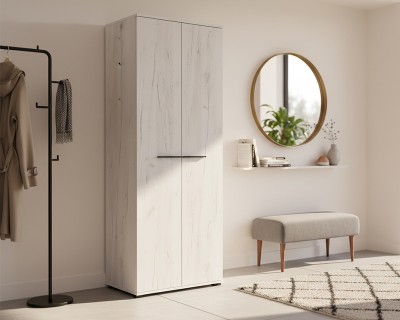 Avery akasztós szekrény fehér tölgy