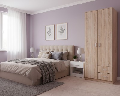 Barcelona 2A2F szekrény sonoma