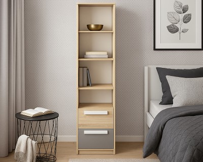 Cloud-05 nyitott polcos 2F keskeny szekrény 