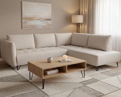 Emily sarokgarnitúra balos beige