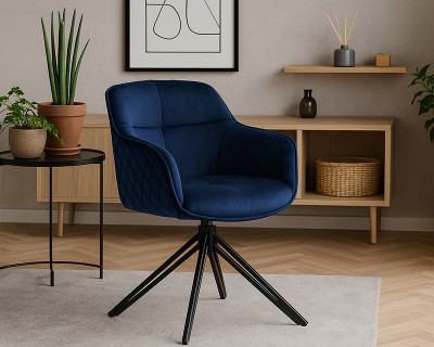 Emmy karfás szék kék