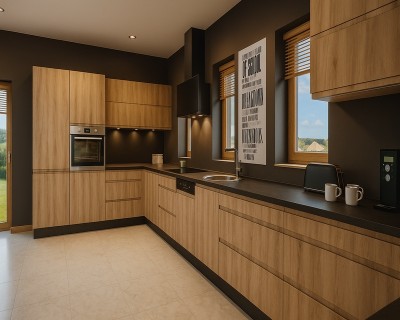 Jade tervezhető tölgy konyha