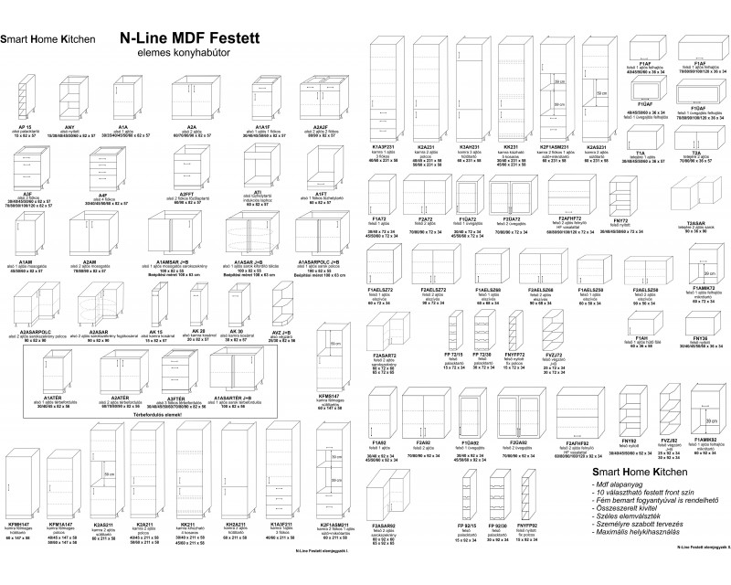 N-Line tervezhető MDF konyha N-Line tervezhető MDF konyha
