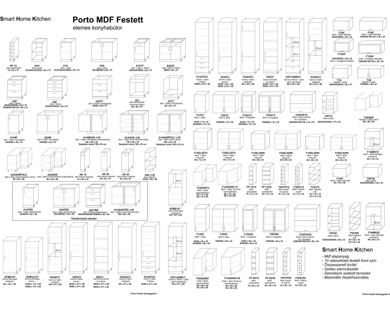 Porto tervezhető MDF konyha Porto tervezhető MDF konyha
