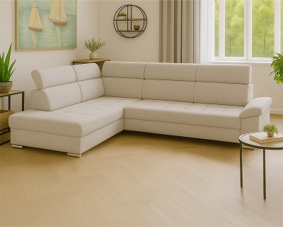 Amsterdam sarokgarnitúra jobbos beige