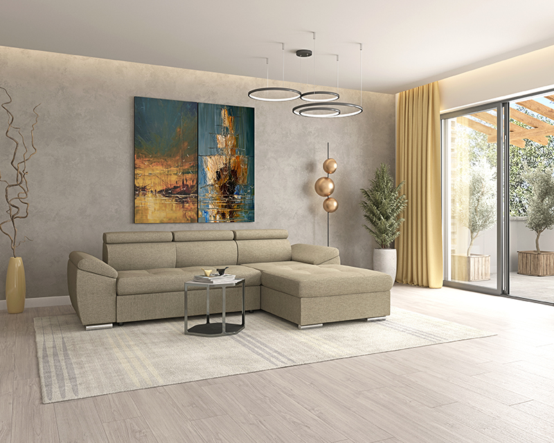 Positano sarokgarnitúra balos beige