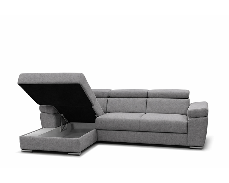 Ferrara sarokgarnitúra jobbos szürke