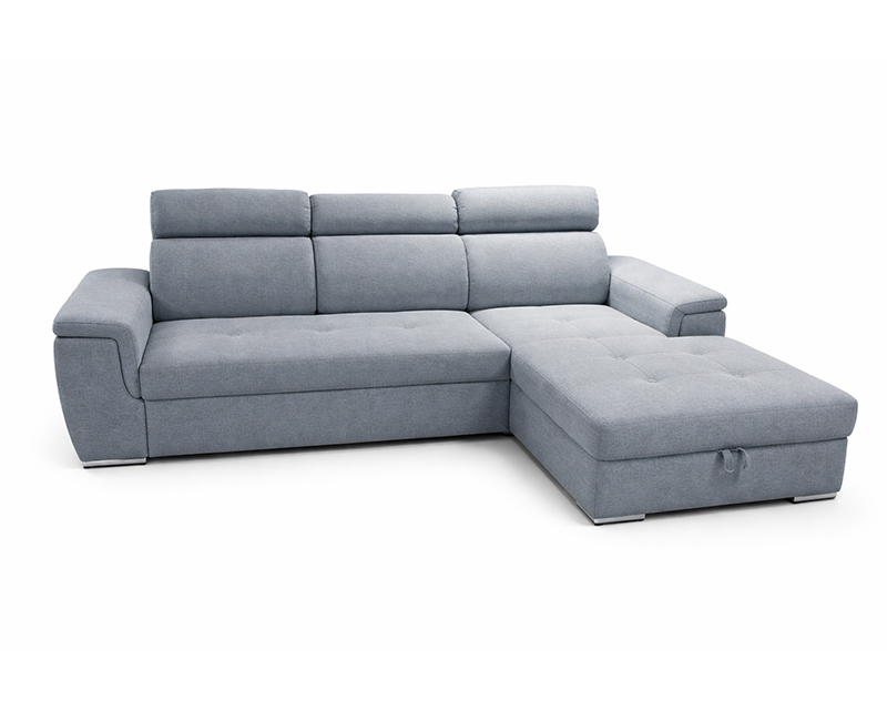 Imola sarokgarnitúra balos szürke