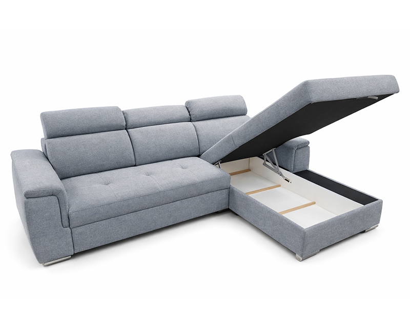 Imola sarokgarnitúra balos szürke