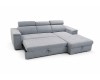 Imola sarokgarnitúra balos szürke