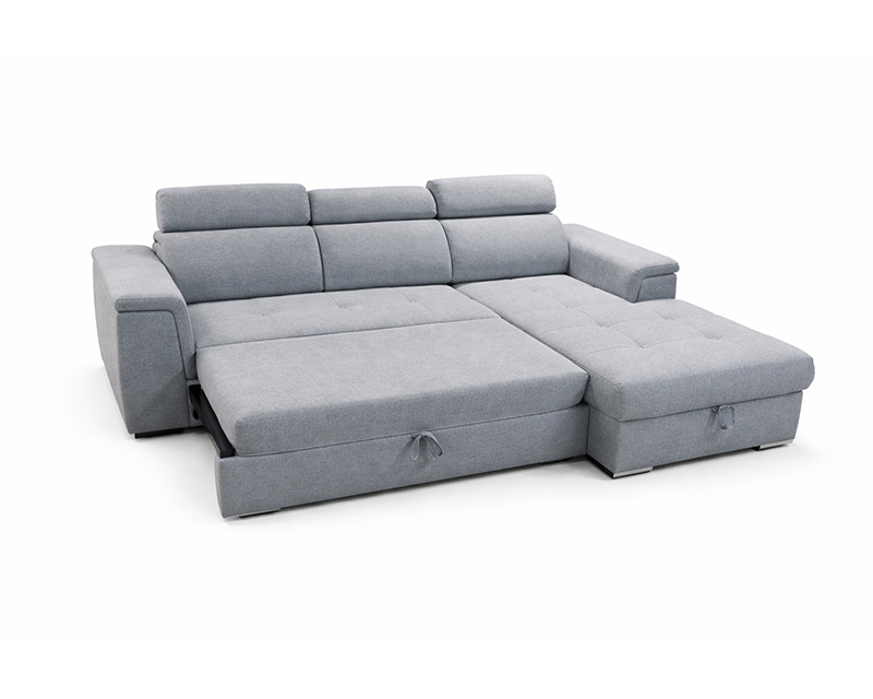 Imola sarokgarnitúra balos szürke