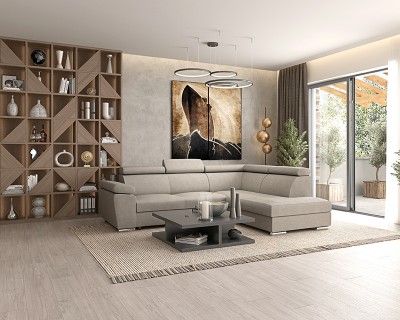 Palermo sarokgarnitúra balos beige