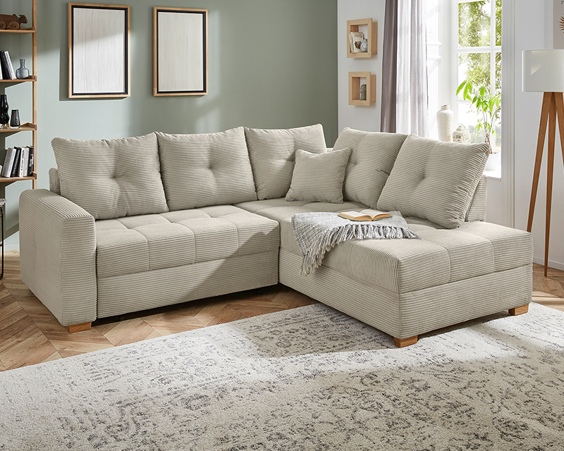 Brescia sarokgarnitúra beige