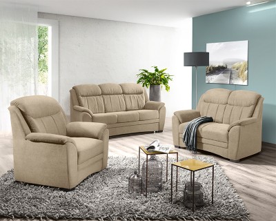 Berlin 3+2+1 ülőgarnitúra barna