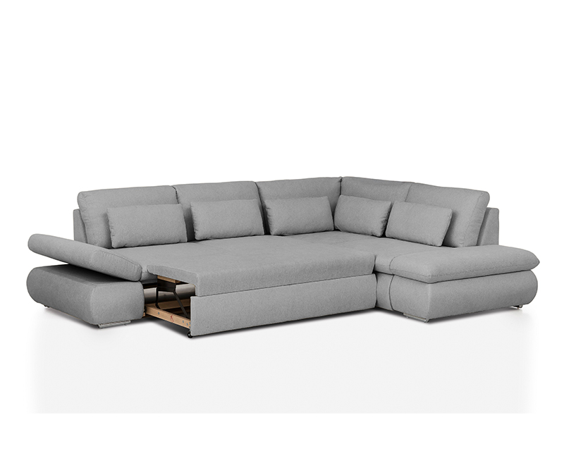 Cosenza sarokgarnitúra balos szürke