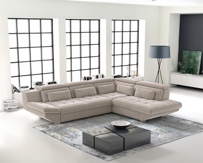 Erna sarokgarnitúra balos világos barna