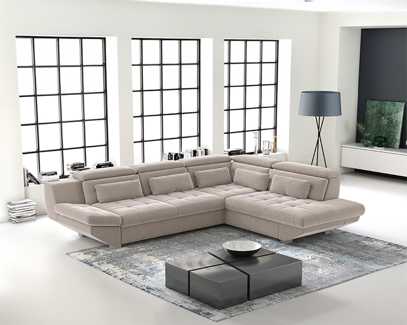 Erna sarokgarnitúra balos világos barna