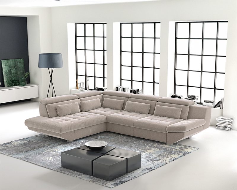 Erna sarokgarnitúra jobbos világos barna