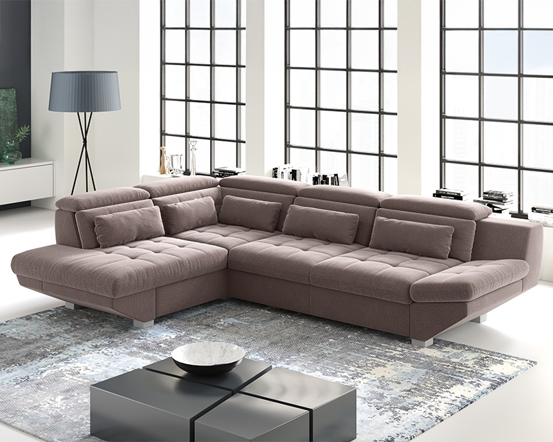 Erna sarokgarnitúra jobbos espresso