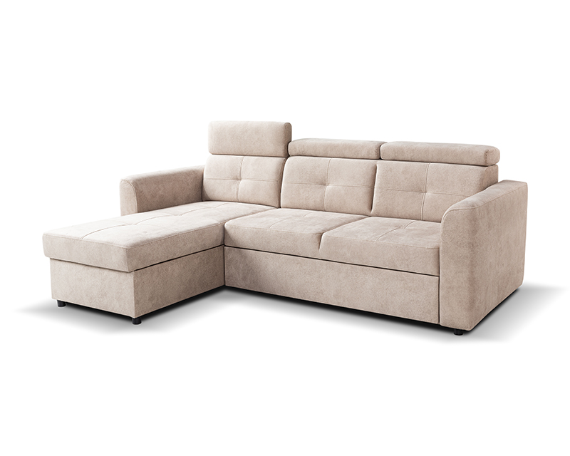 Novo sarokgarnitúra világos barna