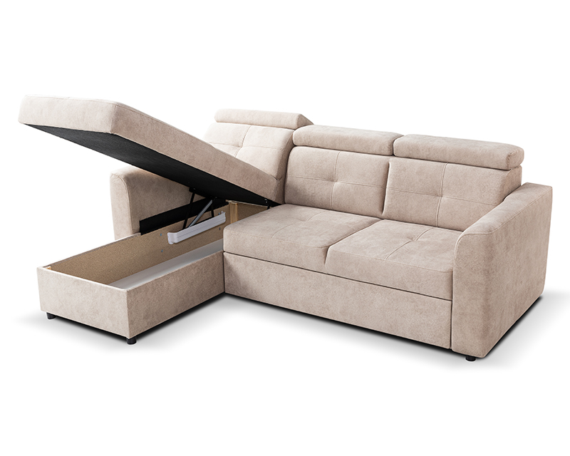 Novo sarokgarnitúra világos barna