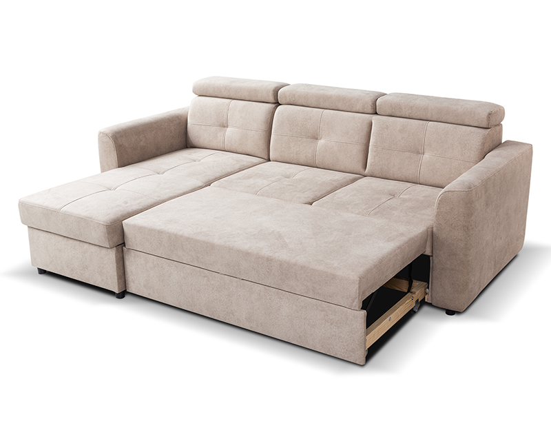 Novo sarokgarnitúra világos barna