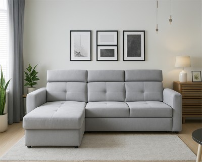 Novo sarokgarnitúra világosszürke