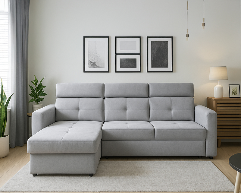 Novo sarokgarnitúra világosszürke