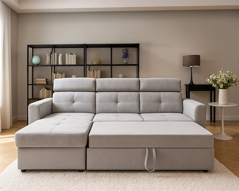 Novo sarokgarnitúra világosszürke