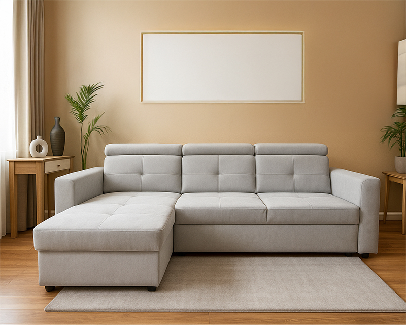 Novo sarokgarnitúra világosszürke