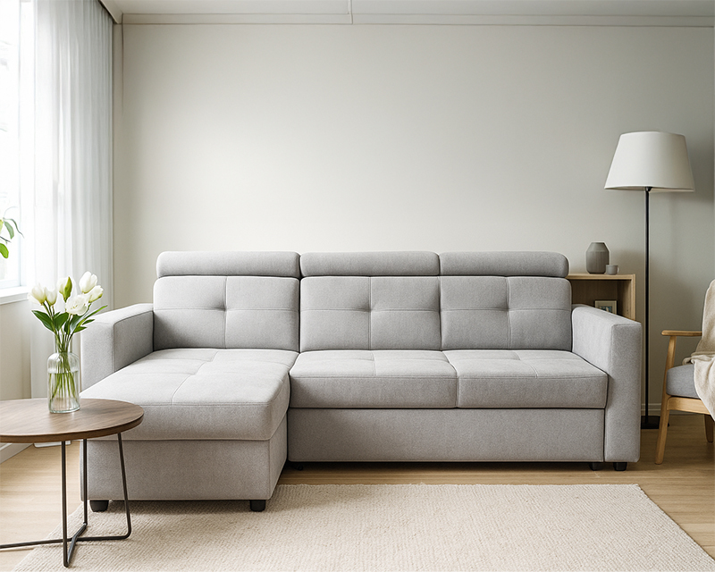 Novo sarokgarnitúra világosszürke