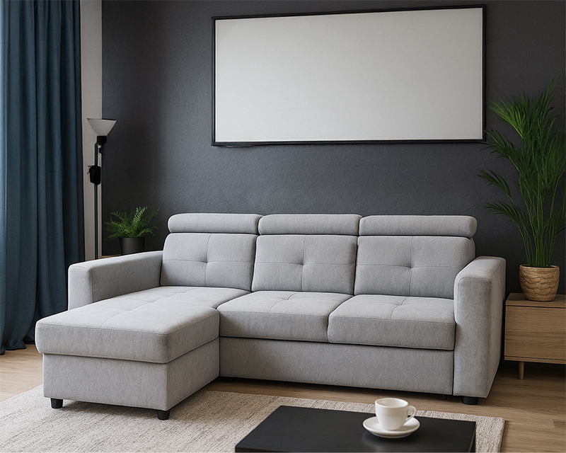 Novo sarokgarnitúra világosszürke