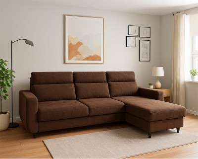 Torremolinos sarokgarnitúra balos barna