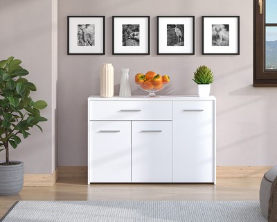 Garroso 3A1F komód fehér