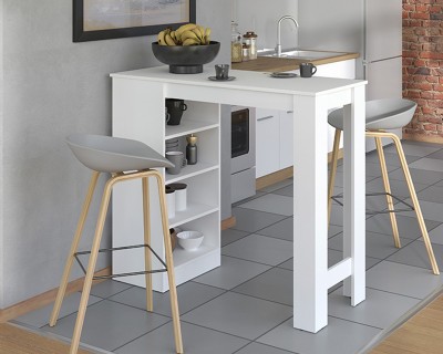 Valence bárasztal fehér