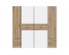 Lyon gardróbszekrény artisan tölgy / fehér