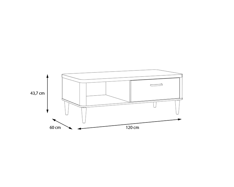 Nettunio dohányzóasztal