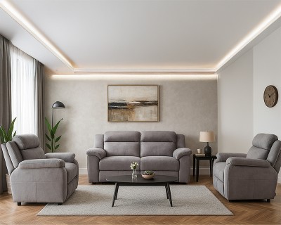 Gravina 3-2-1 ülőgarnitúra light grey szövet