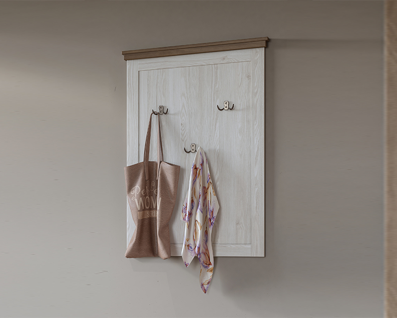 Caprice falipanel fehér kőris