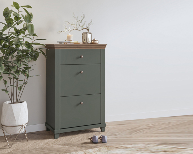 Caprice cipős komód zöld