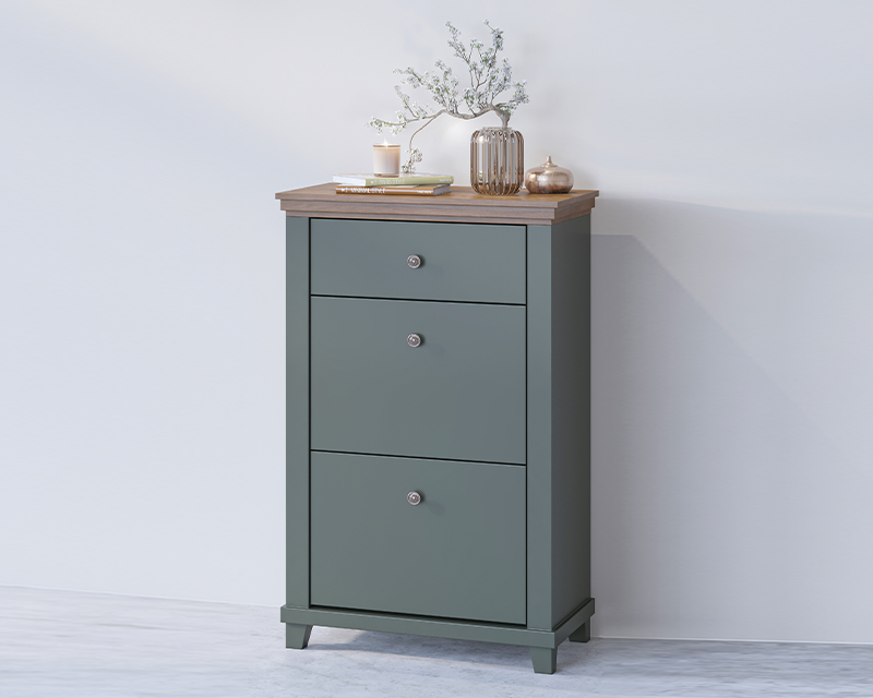 Caprice cipős komód zöld