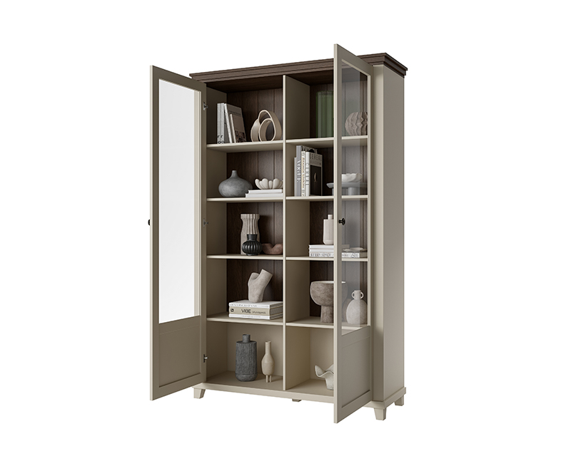 Caprice 2A magas vitrin beige