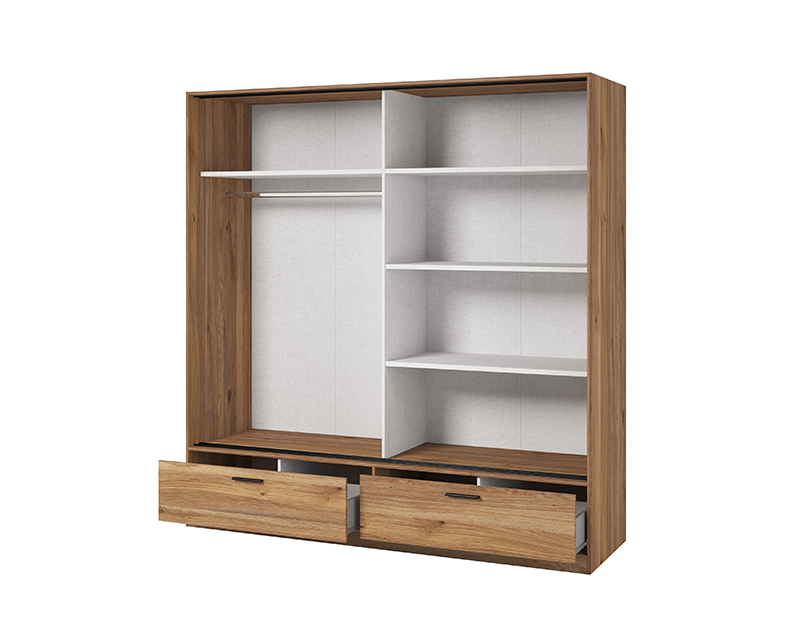 Kendy tolóajtós szekrény 180 mauvella tölgy/tükör