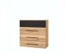 Kendy komód mauvella tölgy / fekete