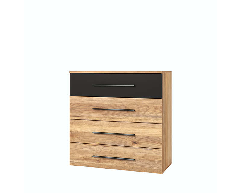 Kendy komód mauvella tölgy / fekete
