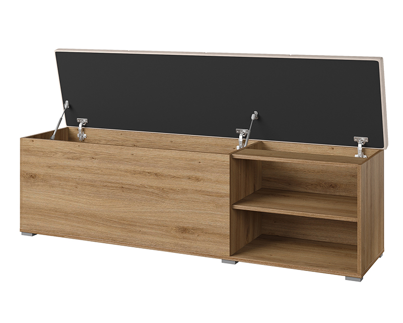 Lille ágyneműtartós ágykeret + ágyrács 160