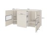 Lorenzo vitrines komód beige