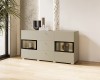Lorenzo vitrines komód beige