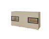Lorenzo vitrines komód beige