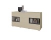 Lorenzo vitrines komód beige